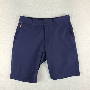 KJUS Shorts Mens 33 Blue Navy 10" Inseam Hybrid Chino Performance Golf